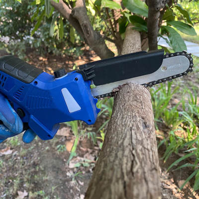 Cordless Mini Chainsaw 6 Inch Electric Tree Pruner with Brushless Motor Oil Pump