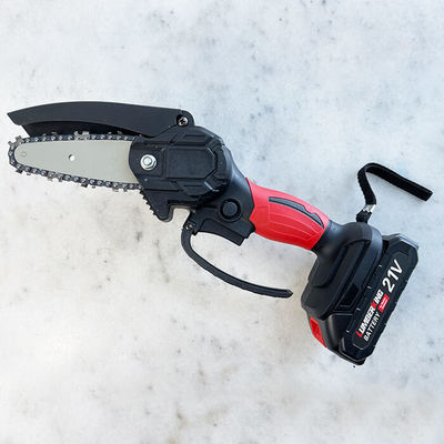 Battery Powered Cordless Mini Chainsaw 6 Inch Skin Only with Brushed motor