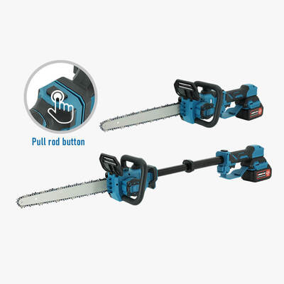 12 Inch Battery Pole Chainsaw Telescopic Electric Chainsaw for Tree Pruning Garden Cutting