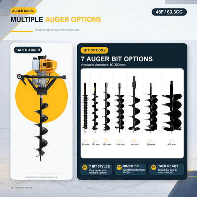 Gasoline Earth Auger Post Hole Digger for Farm Garden Tree Planting