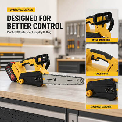 Wholesale 21V 1900W Brushless 12" Cordless Chainsaw (5025 Motor, 22m/s, 1.93kg), Makita Battery Fit Commercial Electric Pruning Saw Manufacturer