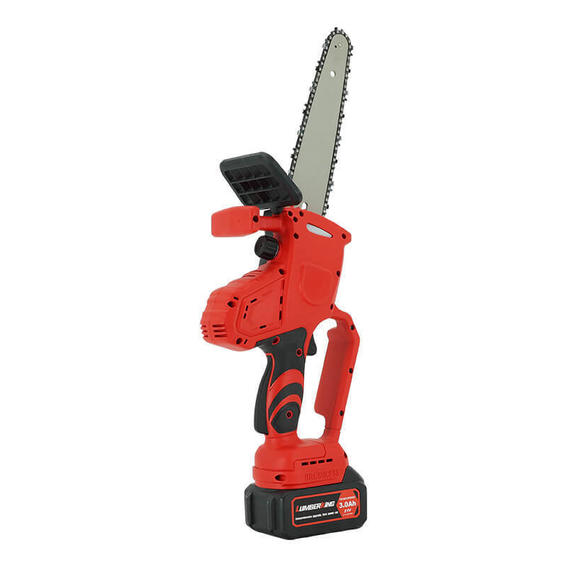 8 Inch Mini Electric Chainsaw with Auto Chain Tension and Brushless Copper Motor - Battery Powered Handheld Chainsaw