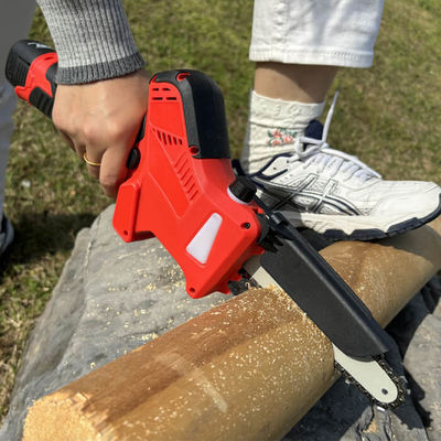 Mini Batterie Holzbearbeitung Elektrische Kettensägen 650W 6 Zoll 21V Garten Beschneidungssäge
